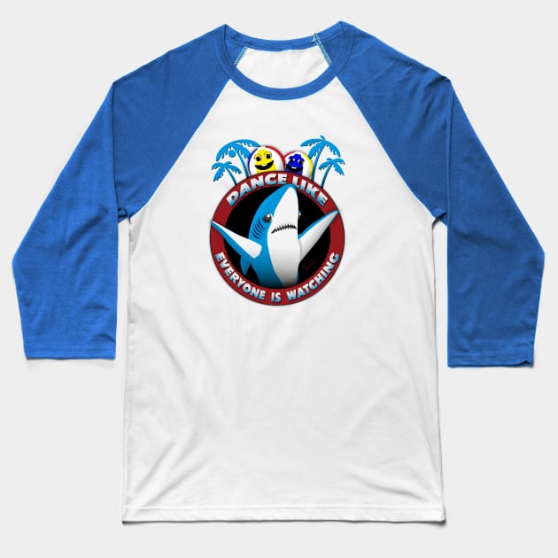 Dance Like Everyone Is Watching-Left Shark Baseball T-Shirt by fotofixer72